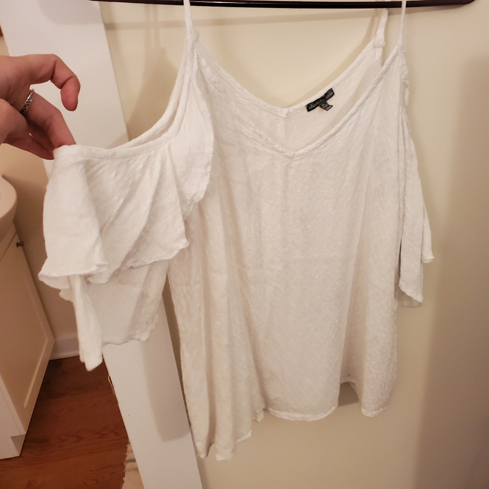 Charlotte Russe cold shoulder shirt